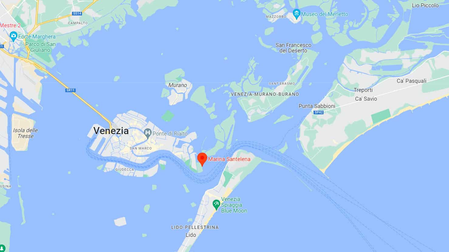 Mappa Marina Sant Elena