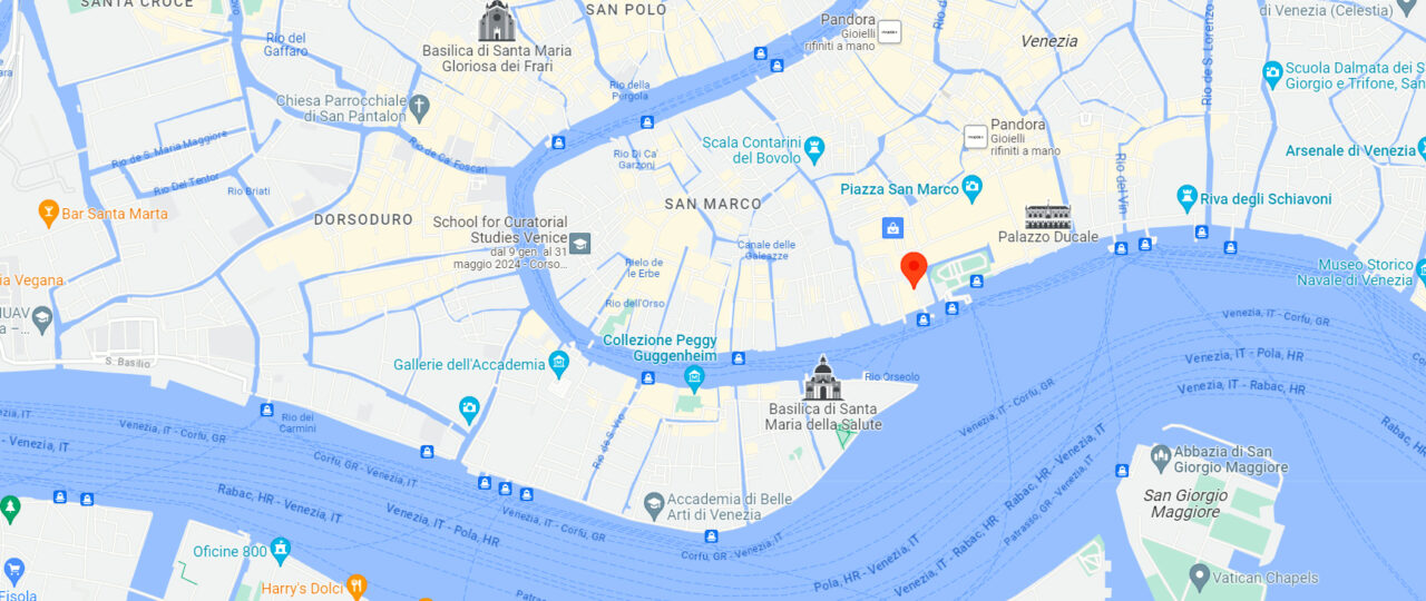 Mappa hotel Monaco & Grand Canal