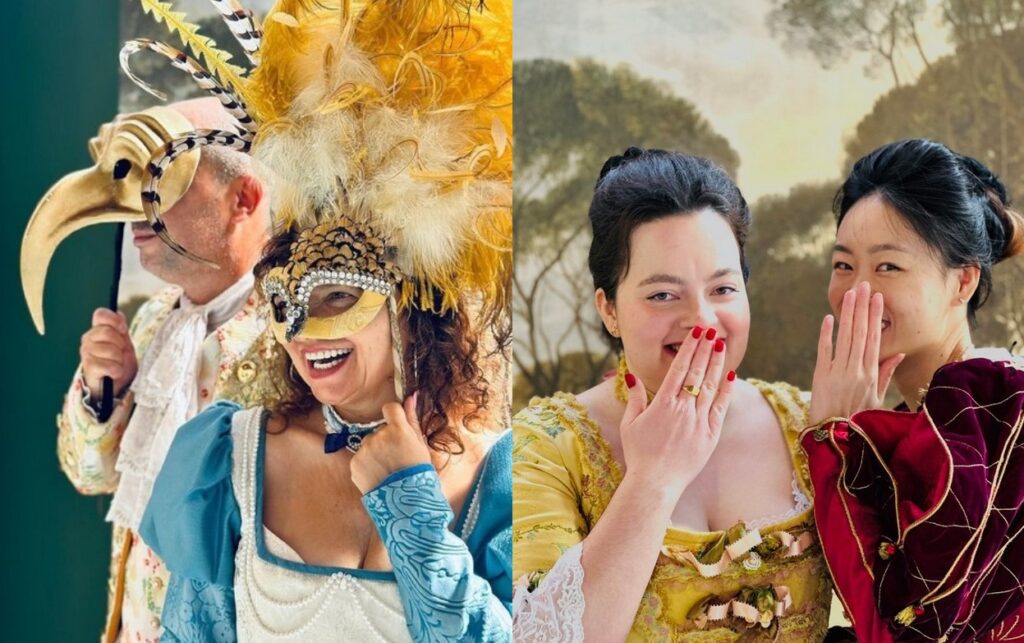 Venice carnival costumes dress-up experience - фотосессия в студии в Венеции
