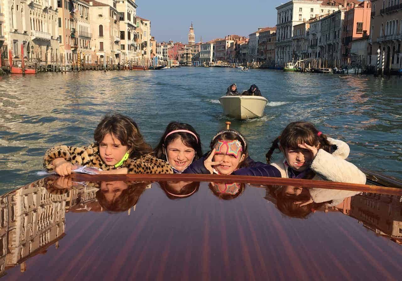 tour con bambini sul canal grande